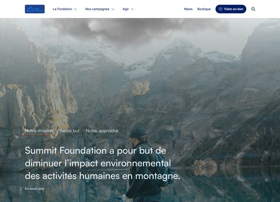 Section d'informations sur la fondation